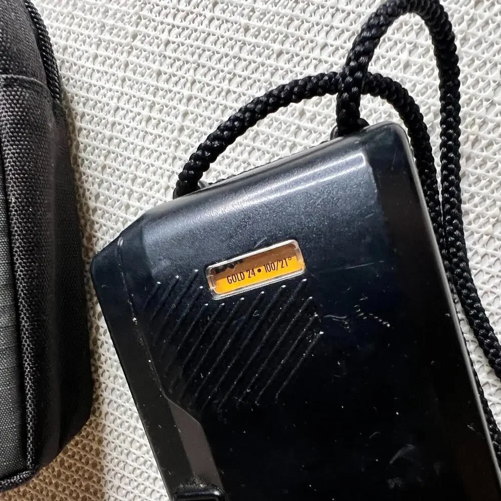 Retro Pentax PC-303 Auto Focus AF 35mm Point and Shoot Film Camera Flash Lowepro